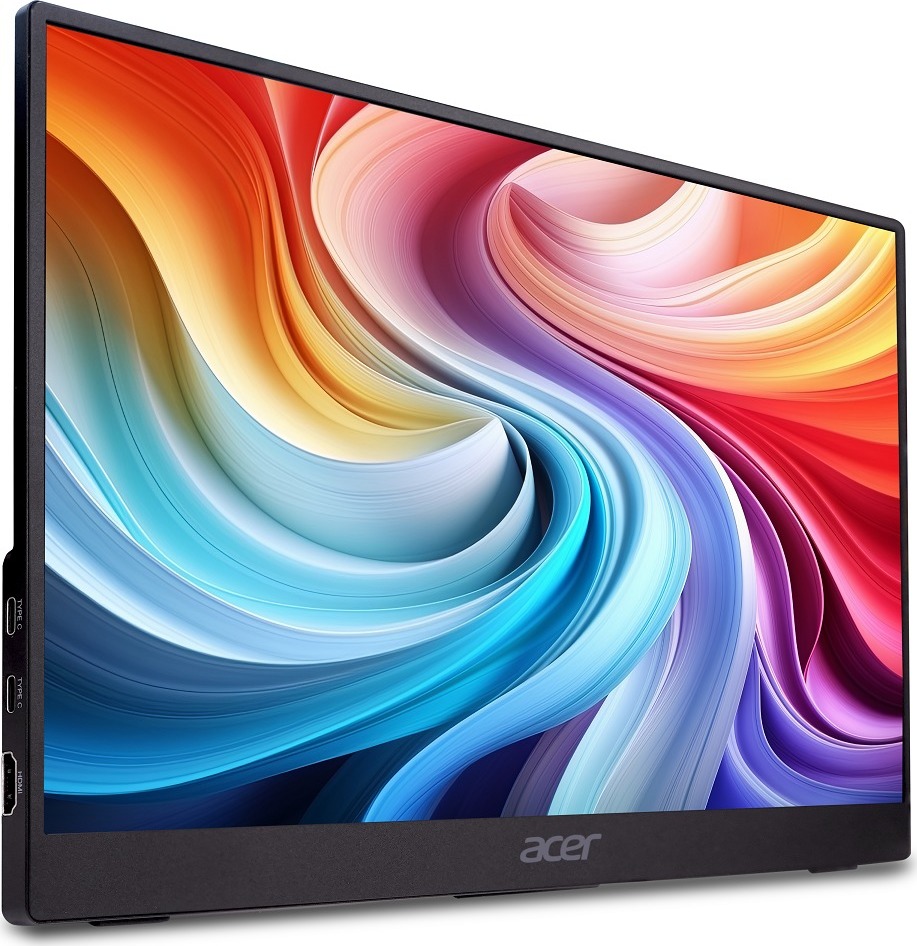 ACER LCD PM161QB1bmiuux 40cm (15.6") IPS LED, FHD 1920x1080@60Hz, 250cd/m2, 170/170, -, 1xHDMI + 2xType-C + Audio Out,