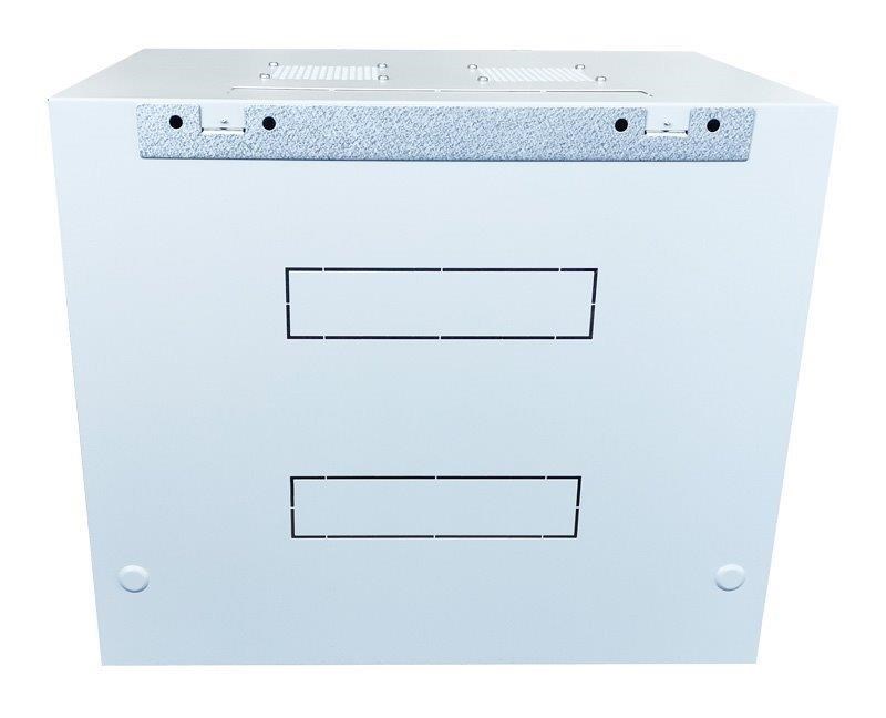 XtendLan 19" nástěnný rozvaděč 9U 600x450, nosnost 60 kg, skleněné dveře, svařovaný, šedý