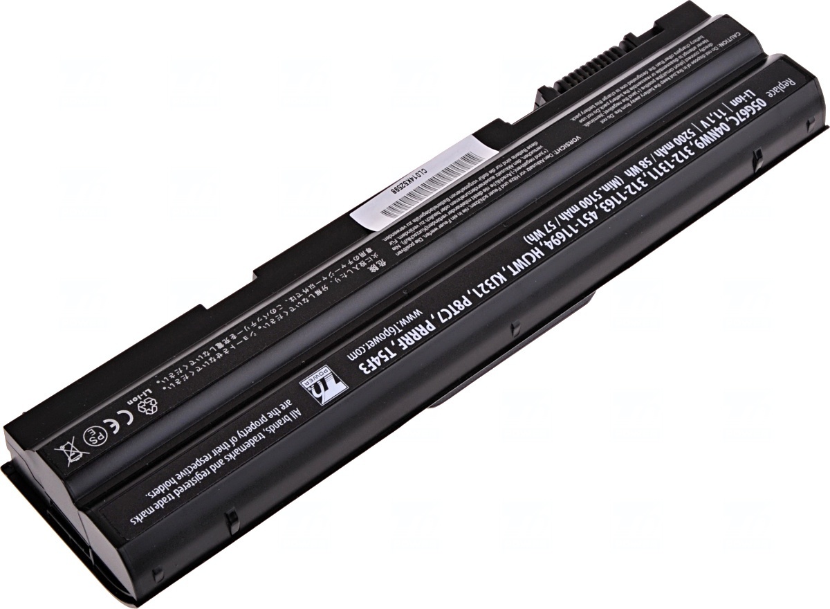 Baterie T6 Power Dell Latitude E6420, E6430, E6520, E6530, E5420, E5430, E5520, 5200mAh, 58Wh, 6cell