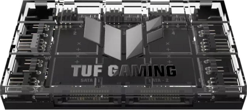 ASUS TUF GAMING ARGB FAN HUB, 6x ARGB Fan, 2x SATA, černá