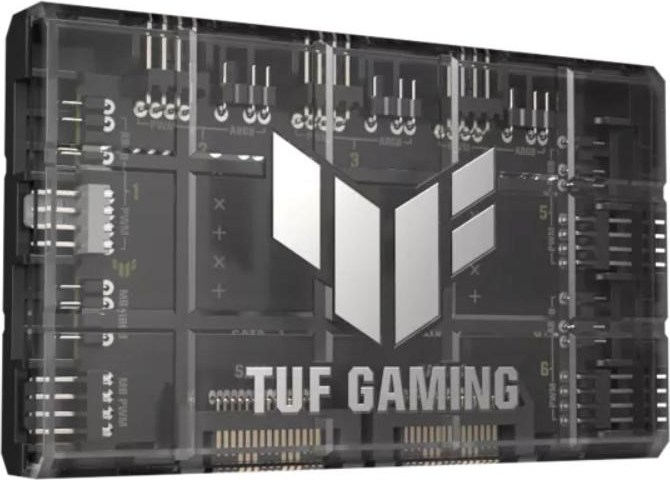ASUS TUF GAMING ARGB FAN HUB, 6x ARGB Fan, 2x SATA, černá