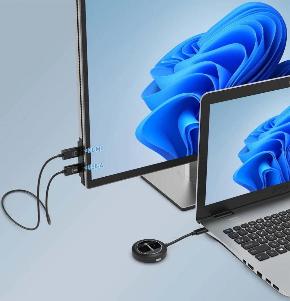MANHATTAN HDMI Bezdrátová sada na prezentaci, 1080p, černá