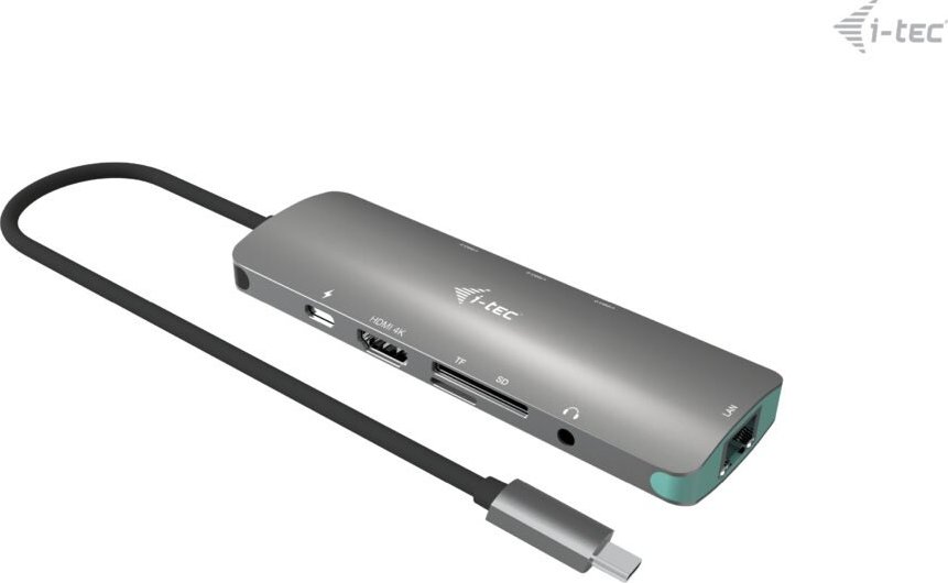 i-tec USB-C Metal Nano Docking Station 4K HDMI LAN with Power Delivery 100 W + Charger 100W