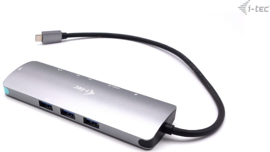 i-tec USB-C Metal Nano Docking Station 4K HDMI LAN with Power Delivery 100 W + Charger 100W