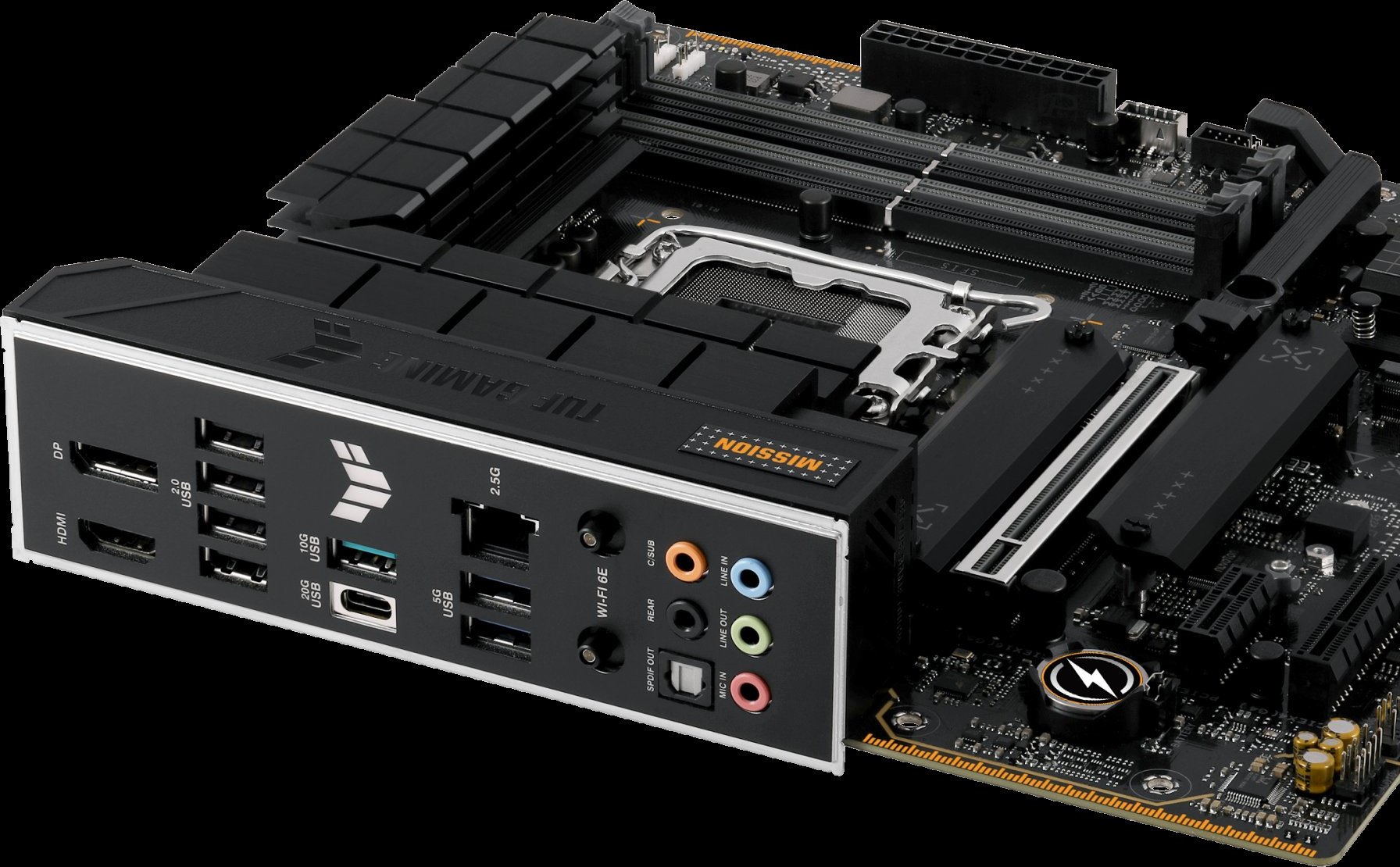 ASUS MB Sc LGA1700 TUF GAMING B760M-PLUS WIFI II, Intel B760, 4xDDR5, 1xDP, 1xHDMI, WI-FI, mATX
