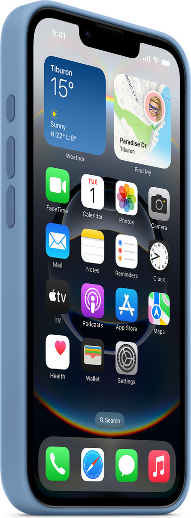 Apple iPhone 16e Silicone Case – Winter Blue