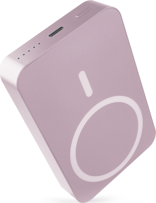 EMOS POWERBANKA WI1046, bezdrátové nabíjení 20W, 10.000mAh, LOSOSOVÁ, 1xUSB-C