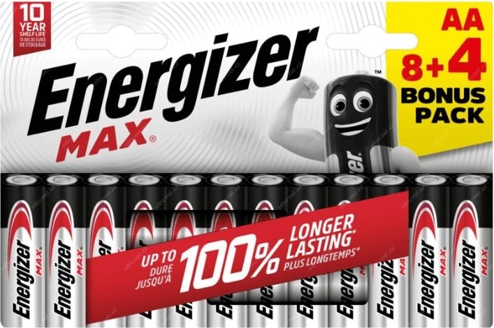 Energizer LR6/12 Max AA 8+4 zdarma