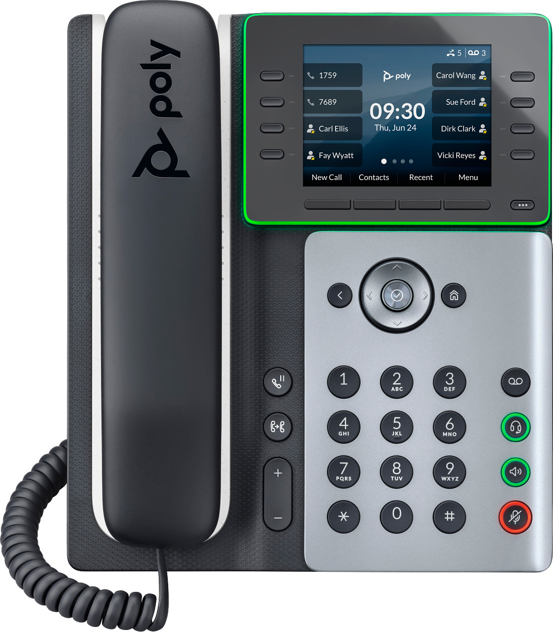 HP Inc. Poly Edge E300 IP telefon s podporou PoE