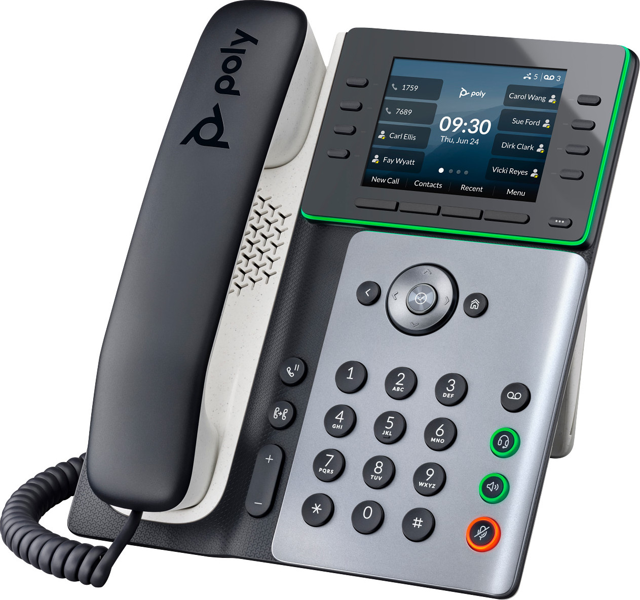 HP Inc. Poly Edge E300 IP telefon s podporou PoE