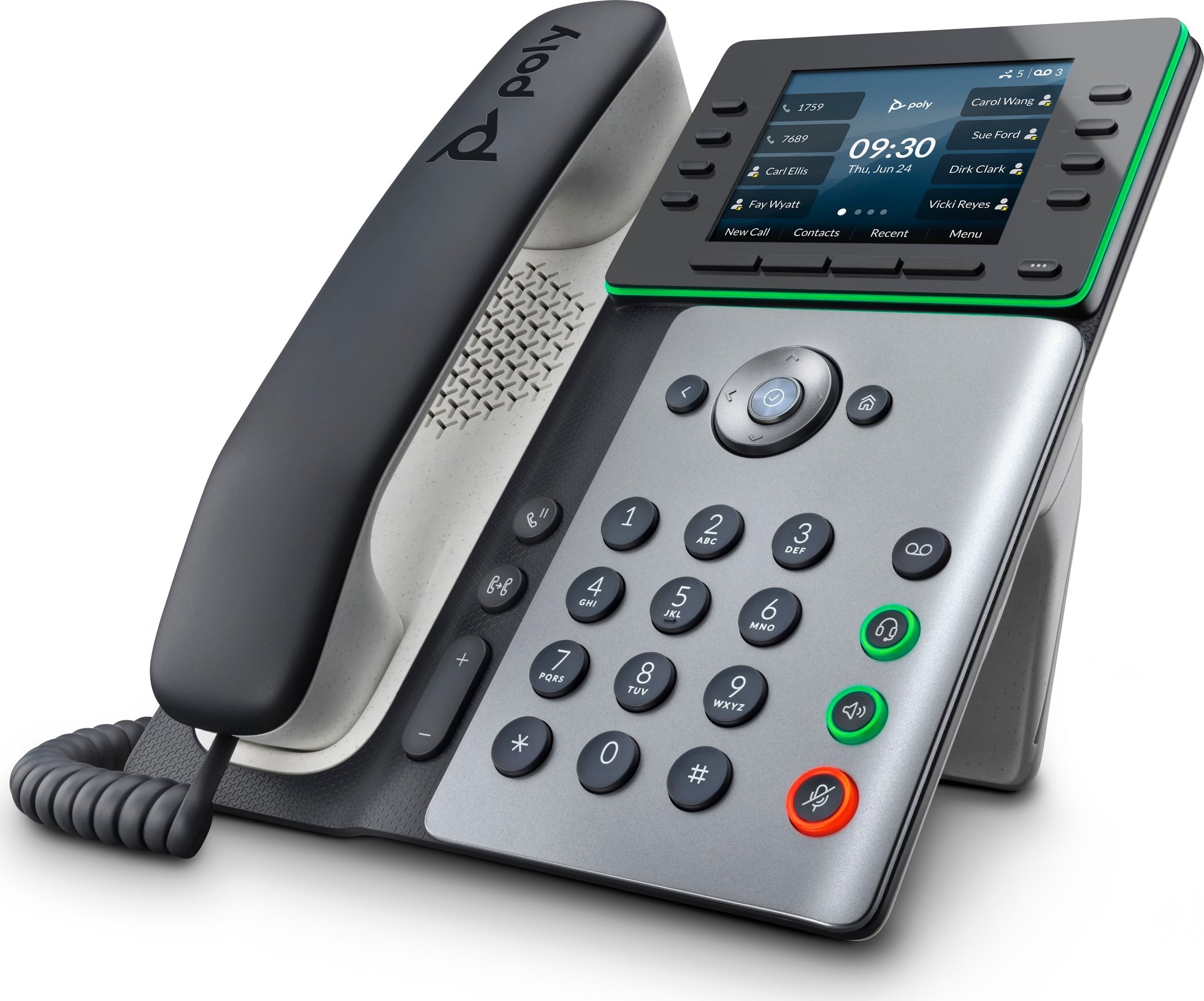 HP Inc. Poly Edge E300 IP telefon s podporou PoE