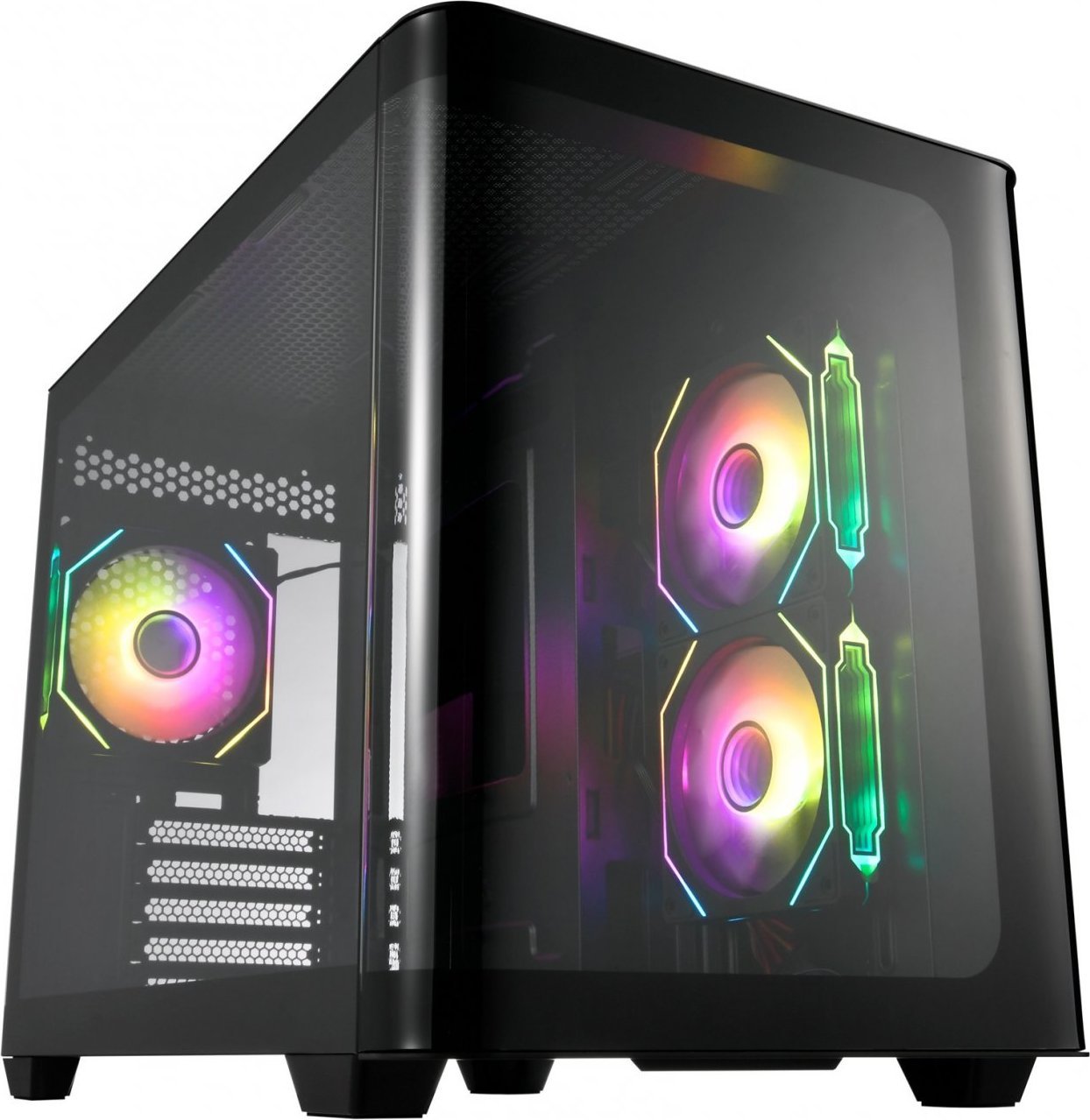 FSP S380-BA/Micro ATX/Transpar./Černá