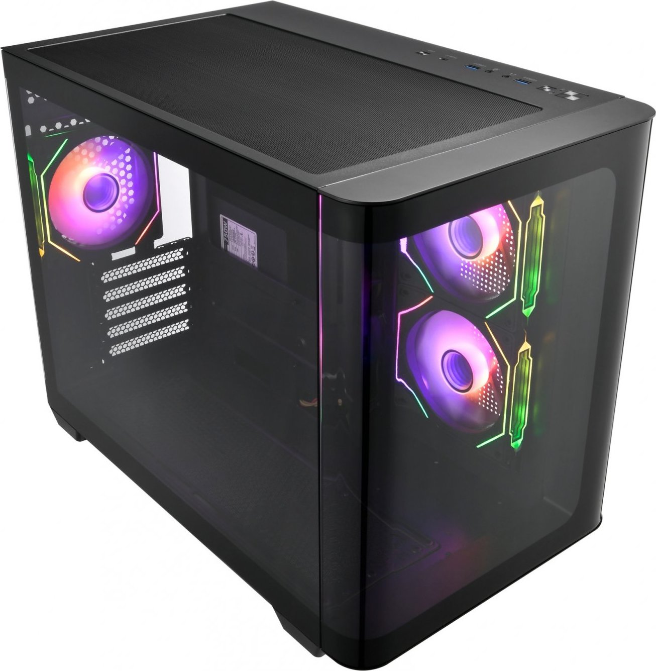 FSP S380-BA/Micro ATX/Transpar./Černá