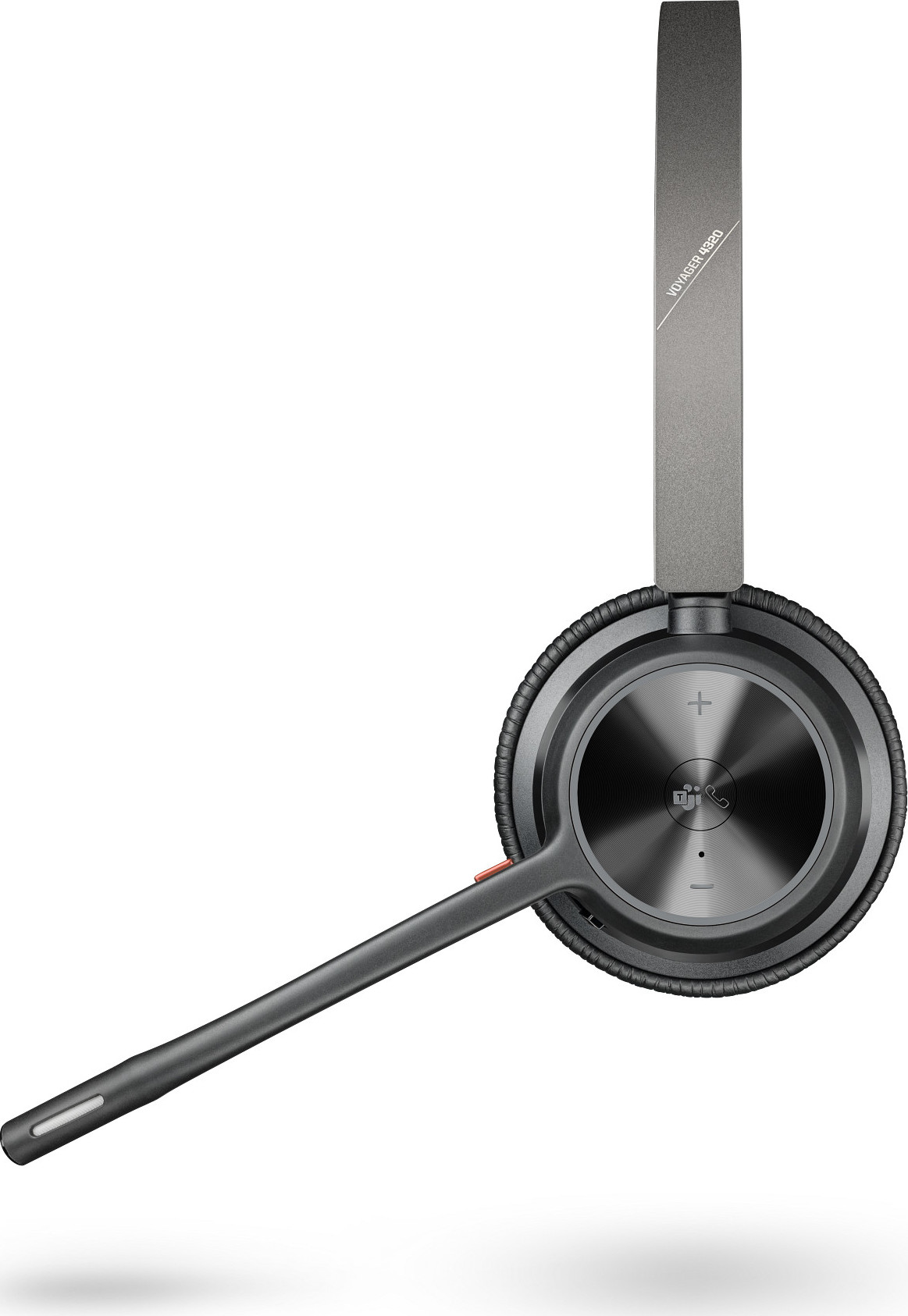 HP Inc. Poly Voyager 4320 MS Teams bezdrátová náhlavní souprava, BT700 USB-C adaptér, stereo, nabíjecí stojánek