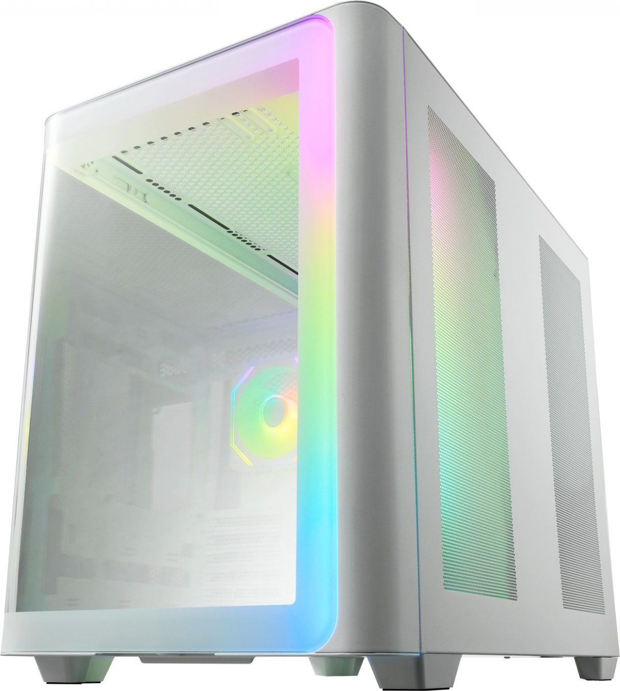 FSP M580-WA/Midi Tower/Transpar./Bílá