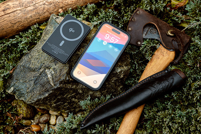 ER POWER Qi2 Dual PowerBank 5000mAh with USB-C - Space Gray