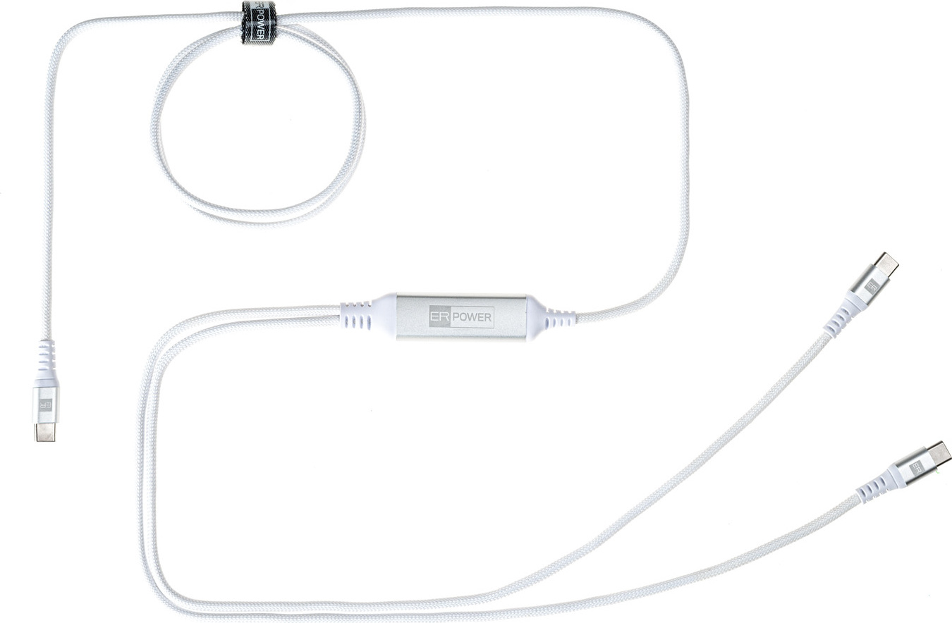 ER POWER Intelligent Cable Extender USB-C to Dual USB-C