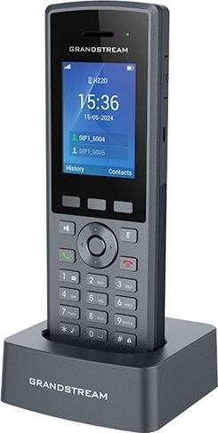Grandstream DP735 SIP DECT odolná ručka, 20 SIP účtů, IP67, 65 hodin hovoru, 2,4" barevný LCD