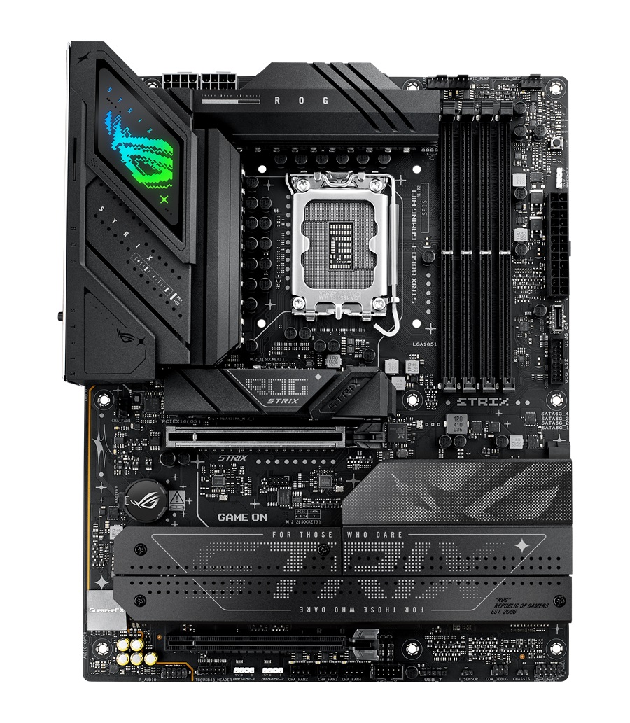 ASUS MB Sc LGA1851 ROG STRIX B860-F GAMING WIFI, Intel B860, 4xDDR5, 1xThunderbolt, 1xDP, 1xHDMI, WiFi, ATX
