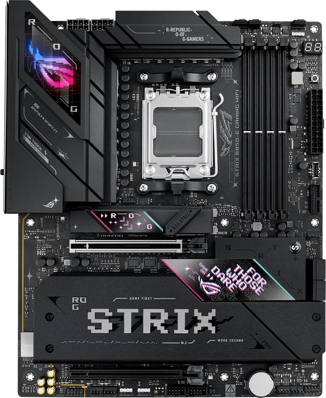 ASUS MB Sc AM5 ROG STRIX B850-E GAMING WIFI, AMD B850, 4xDDR5, 1xUSB4, 1xDP, 1xHDMI, WiFi, ATX