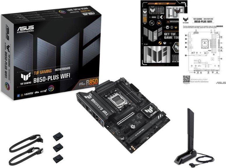 ASUS MB Sc AM5 TUF GAMING B850-PLUS WIFI, AMD B850, 4xDDR5, 1xDP, 1xHDMI, WiFi, ATX