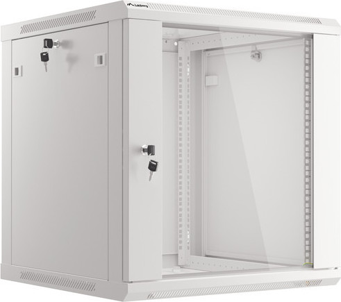 LANBERG Nástěnný rack 19' 12U 600X600mm šedý flat pack