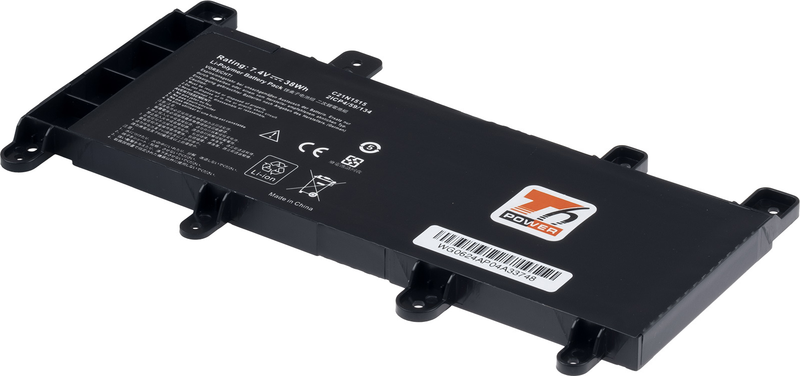 Baterie T6 Power pro Asus X756U, F756U, R753U, 5135mAh, 38Wh, 2cell, Li-pol
