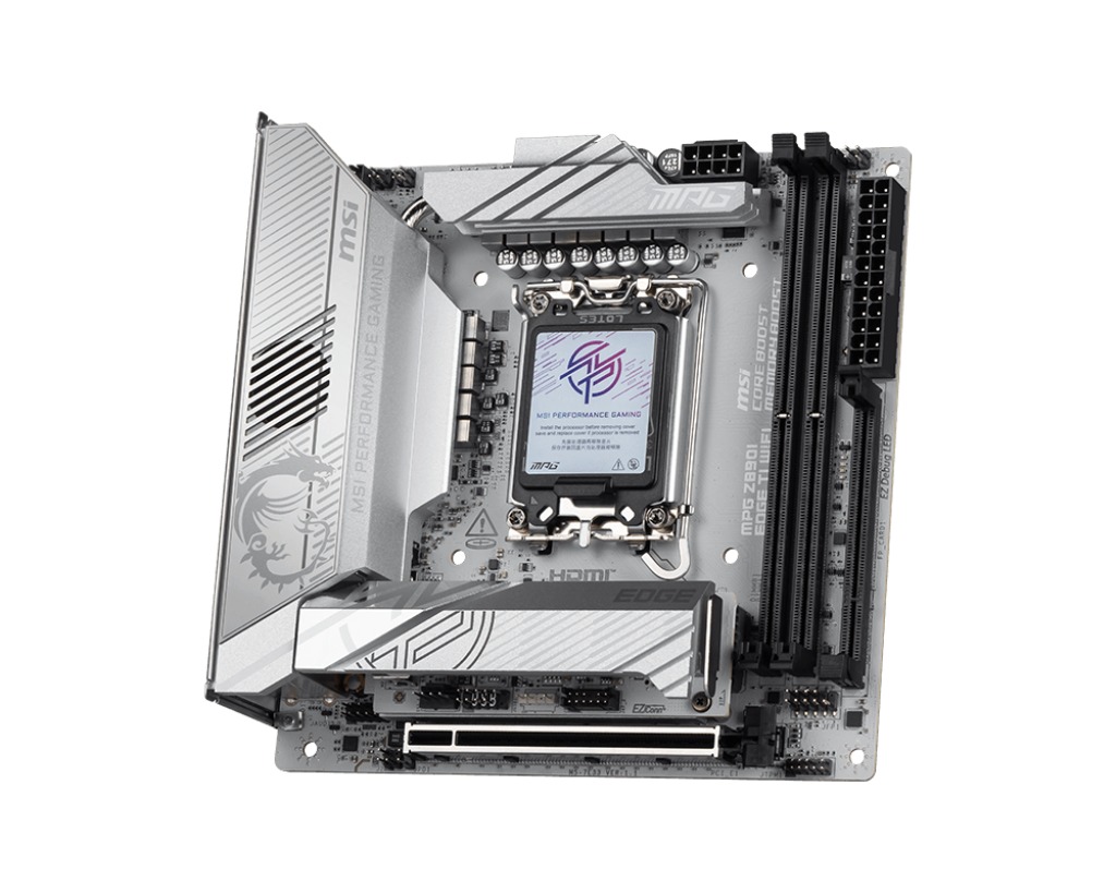 MSI MB Sc LGA1851 MPG Z890I EDGE TI WIFI, Intel Z890, 4xDDR5, 1xHDMI, 2xThunderbolt, WI-FI, m-ITX