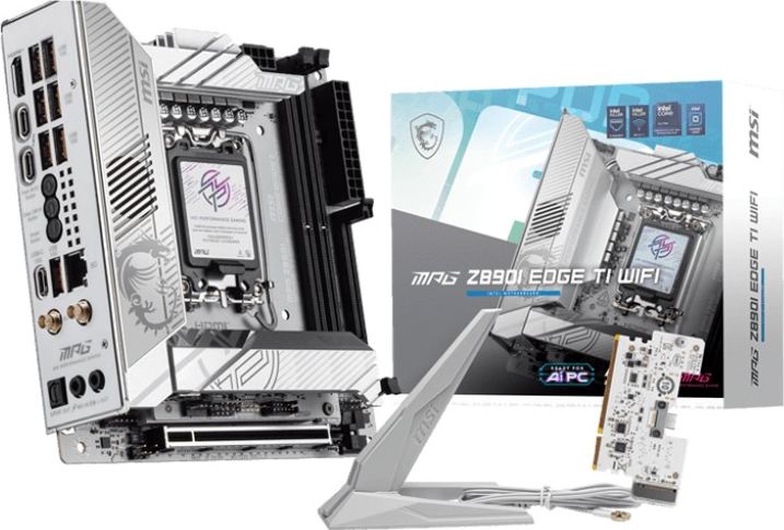 MSI MB Sc LGA1851 MPG Z890I EDGE TI WIFI, Intel Z890, 4xDDR5, 1xHDMI, 2xThunderbolt, WI-FI, m-ITX