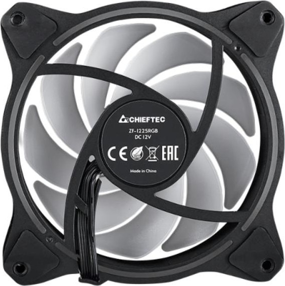 CHIEFTEC ventilátor ZF-1225RGB, 120mm, PWM, ARGB, černá