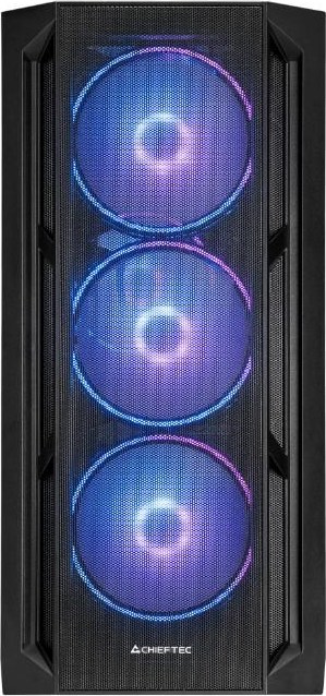 CHIEFTEC skříň APEX LUMO, E-ATX, 1x USB-C 3.2, 2x USB 3.0, 4x 140mm ARGB Fan, ARGB Hub, černá