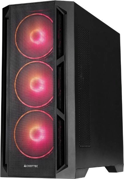 CHIEFTEC skříň APEX LUMO, E-ATX, 1x USB-C 3.2, 2x USB 3.0, 4x 140mm ARGB Fan, ARGB Hub, černá