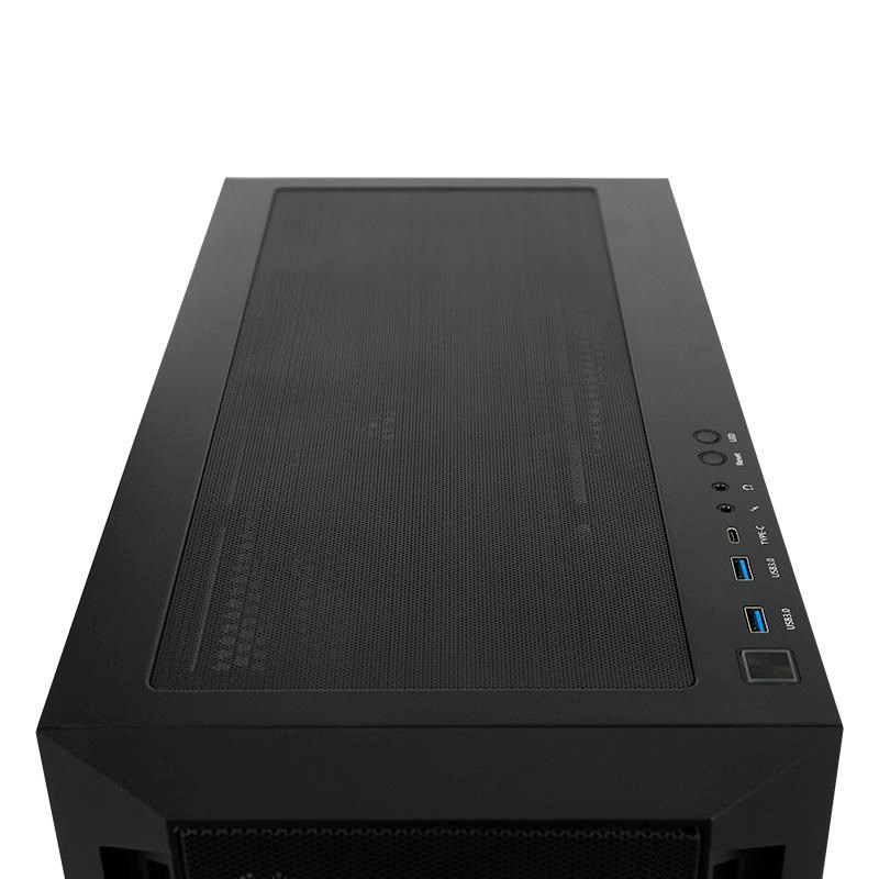 CHIEFTEC skříň APEX LUMO, E-ATX, 1x USB-C 3.2, 2x USB 3.0, 4x 140mm ARGB Fan, ARGB Hub, černá