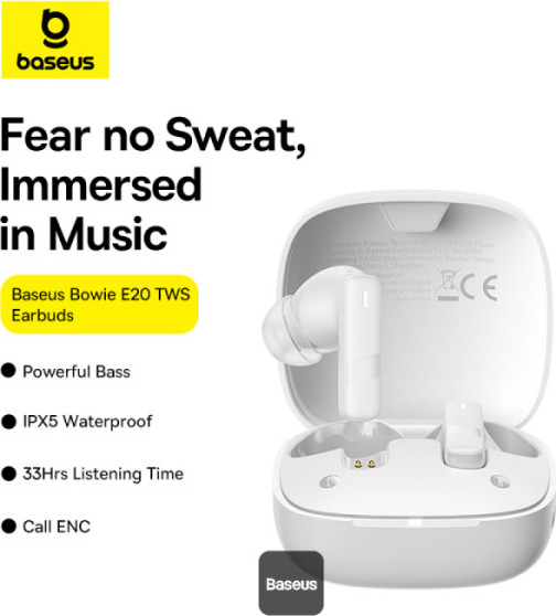 NoName Baseus Bowie E20/BT/Bílá