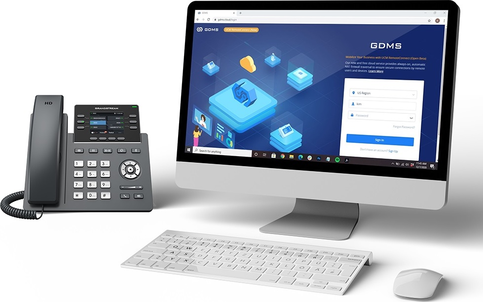 Grandstream GRP2613W SIP telefon, 2.8" TFT bar. displej, 4 SIP účty, 6 prog.tl., 2xGigabit PoE, WiFi