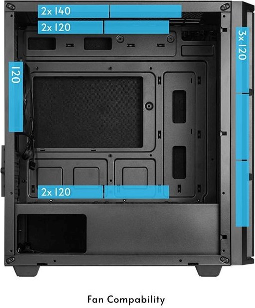 CHIEFTEC skříň PRO MINI, mATX, 1xUSB-C, 1xUSB 3.0, 1x USB 2.0, 1x 120mm Fan, černá