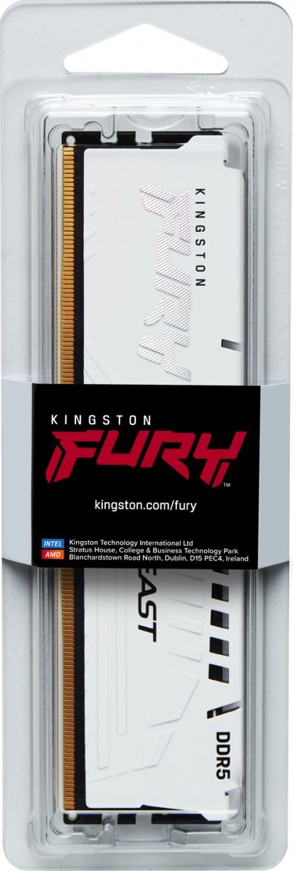 KINGSTON DIMM DDR5 16GB 6000MT/s CL36 FURY Beast Bílá EXPO