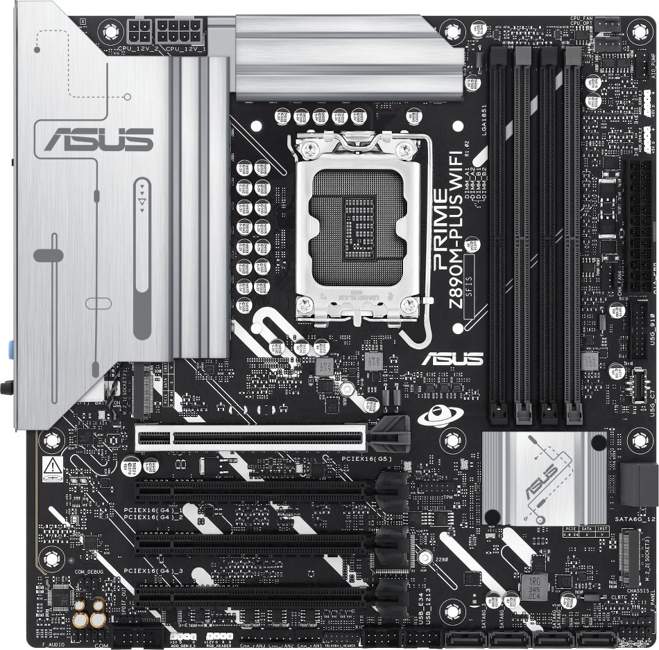 ASUS MB Sc LGA1851 PRIME Z890M-PLUS WIFI, Intel Z890, 4xDDR5, 1xDP, 1xHDMI, 1xUSB4, WI-FI, mATX