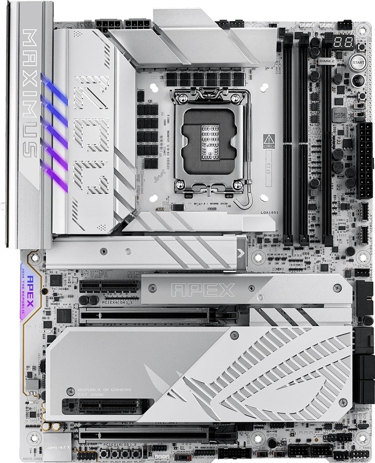 ASUS MB Sc LGA1851 ROG MAXIMUS Z890 APEX, Intel Z890, 2xDDR5, 2xThunderbolt, WI-FI, ATX