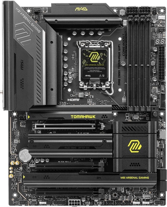 MSI MB Sc LGA1851 MAG Z890 TOMAHAWK WIFI, Intel Z890, 4xDDR5, 1xHDMI, 2xUSB4, WI-FI