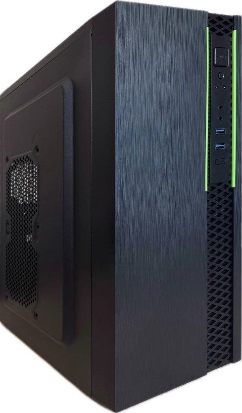 EUROCASE skříň ML N6-550B, Midi Tower, 1xUSB-C, 2xUSB 3.0, 2x audio, bez zdroje