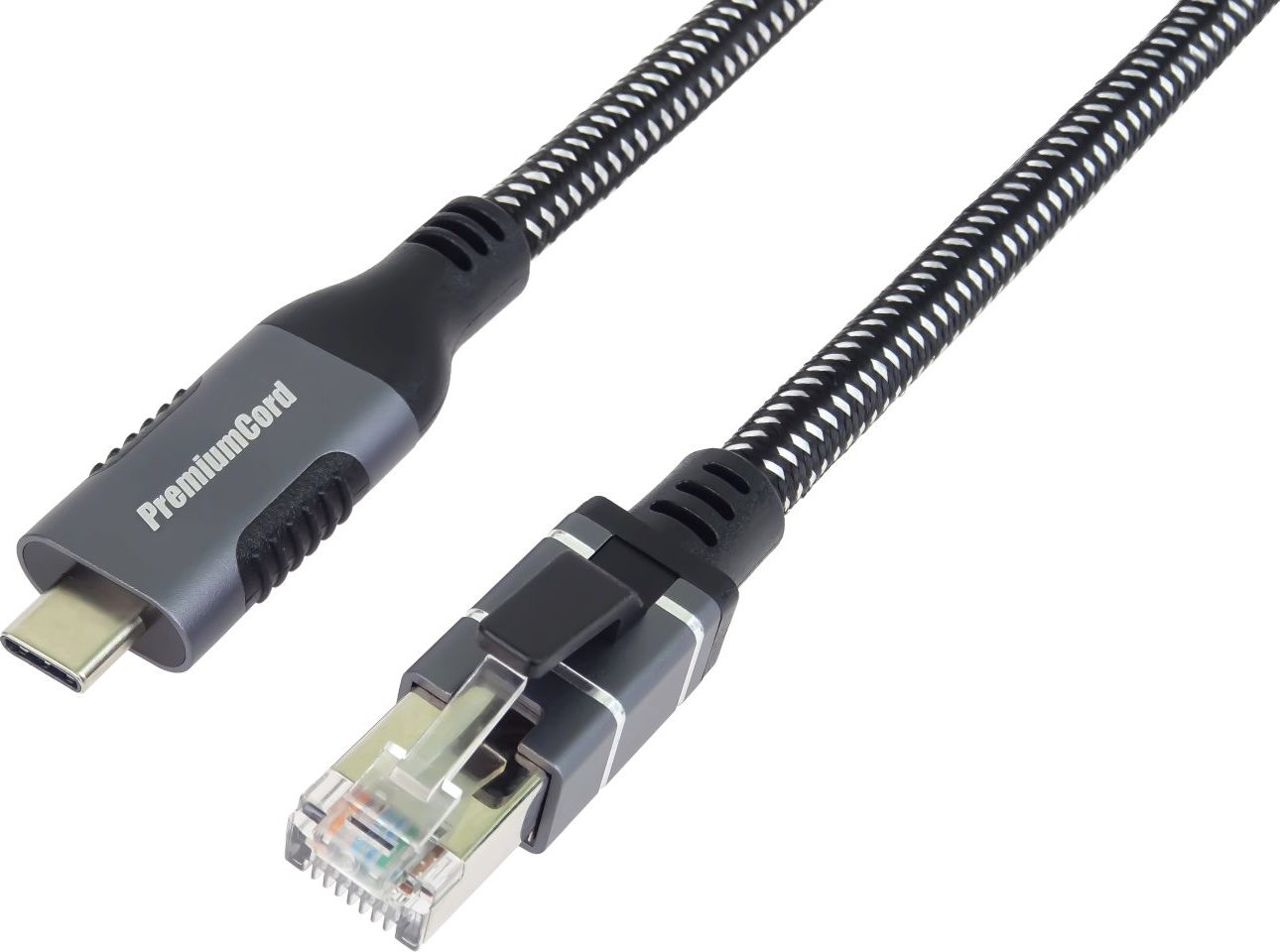PremiumCord Ethernetový kabel USB-C na LAN RJ45 10/100/1000, 3m