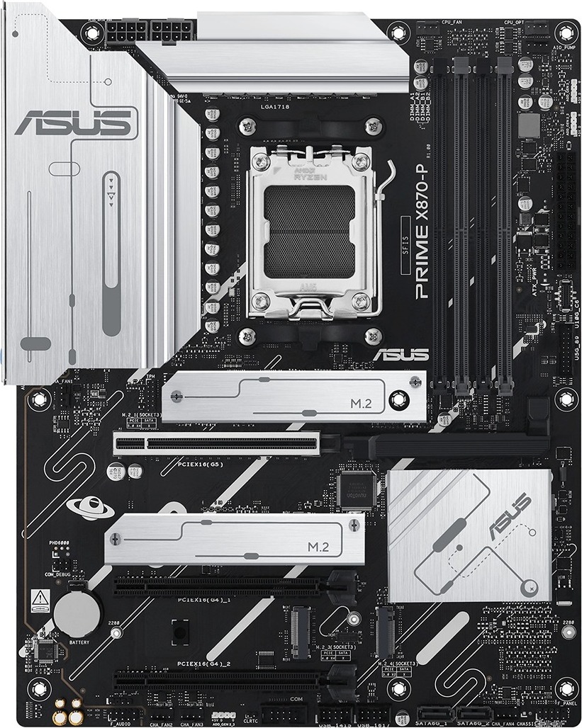 ASUS MB Sc AM5 PRIME X870-P, AMD X870, 4xDDR5, 1xHDMI, 2xUSB4