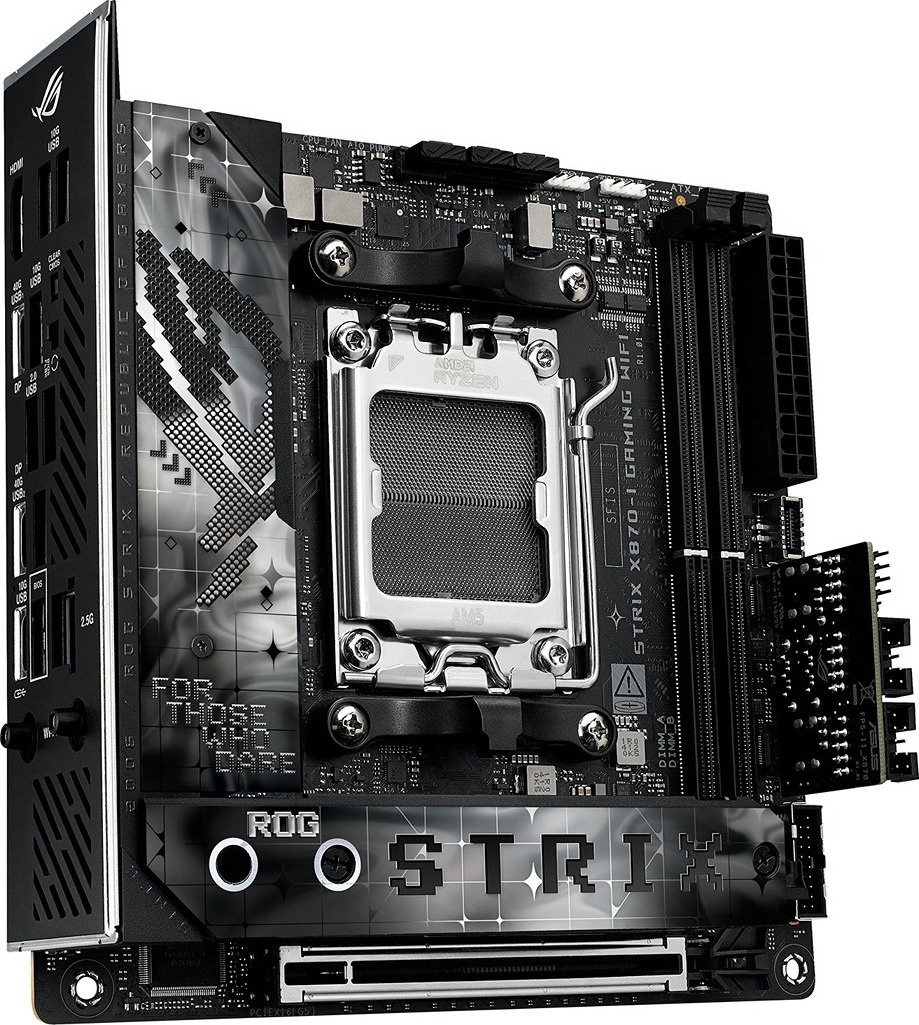 ASUS MB Sc AM5 ROG STRIX X870-I GAMING WIFI, AMD X870, 2xDDR5, 1xHDMI, 2xUSB4, WiFi, Mini-ITX