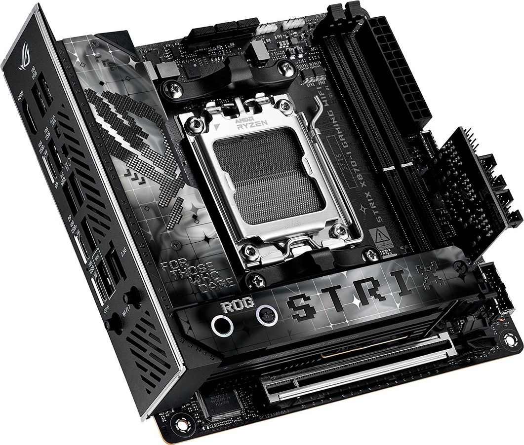 ASUS MB Sc AM5 ROG STRIX X870-I GAMING WIFI, AMD X870, 2xDDR5, 1xHDMI, 2xUSB4, WiFi, Mini-ITX