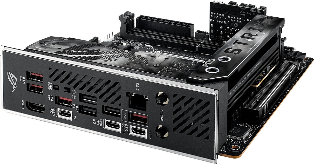 ASUS MB Sc AM5 ROG STRIX X870-I GAMING WIFI, AMD X870, 2xDDR5, 1xHDMI, 2xUSB4, WiFi, Mini-ITX