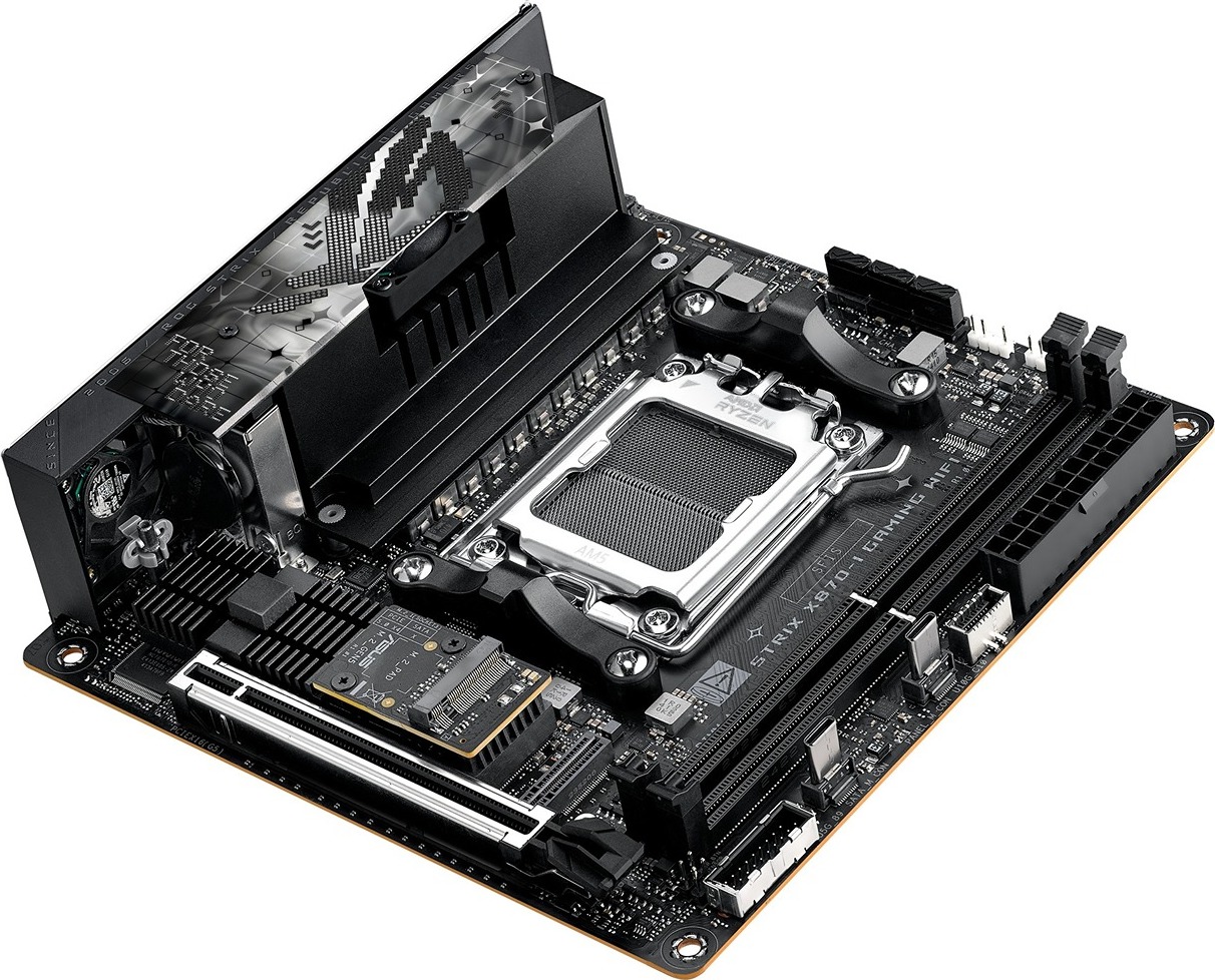 ASUS MB Sc AM5 ROG STRIX X870-I GAMING WIFI, AMD X870, 2xDDR5, 1xHDMI, 2xUSB4, WiFi, Mini-ITX