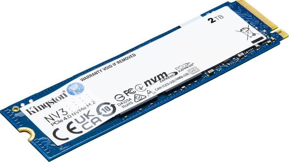 Kingston SSD 2TB NV3, M.2 2280, NVMe PCIe Gen4x4, (R: 6000MB/s; W: 5000MB/s)
