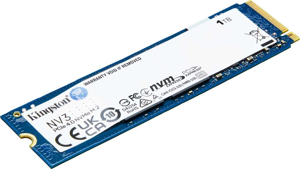 Kingston SSD 1TB NV3, M.2 2280, NVMe PCIe Gen4x4, (R: 6000MB/s; W: 4000MB/s)
