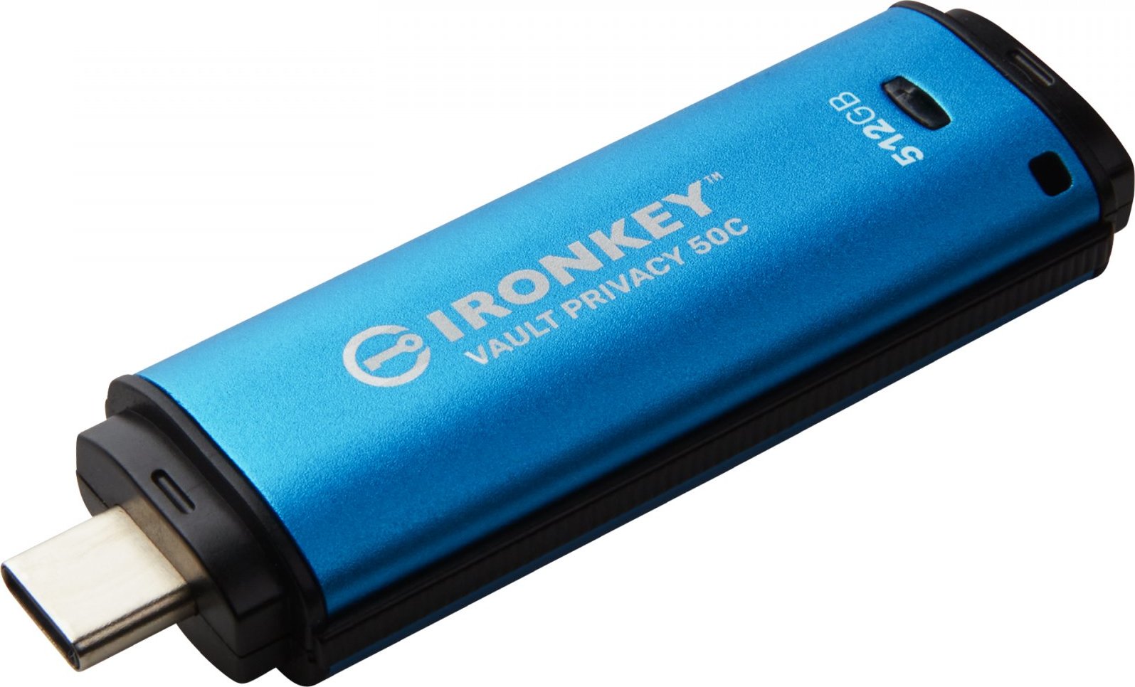 Kingston Ironkey Vault Privacy 50C/512GB/USB 3.2/USB-C/Modrá